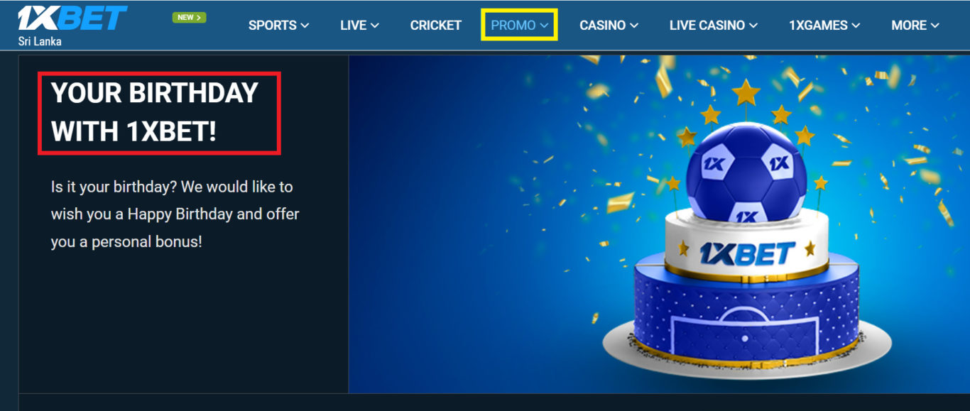 1xBet Promo Code Terms and Conditions with Birthday promotion